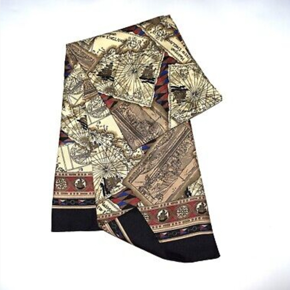 Men's Beige and Black Patterned Pants